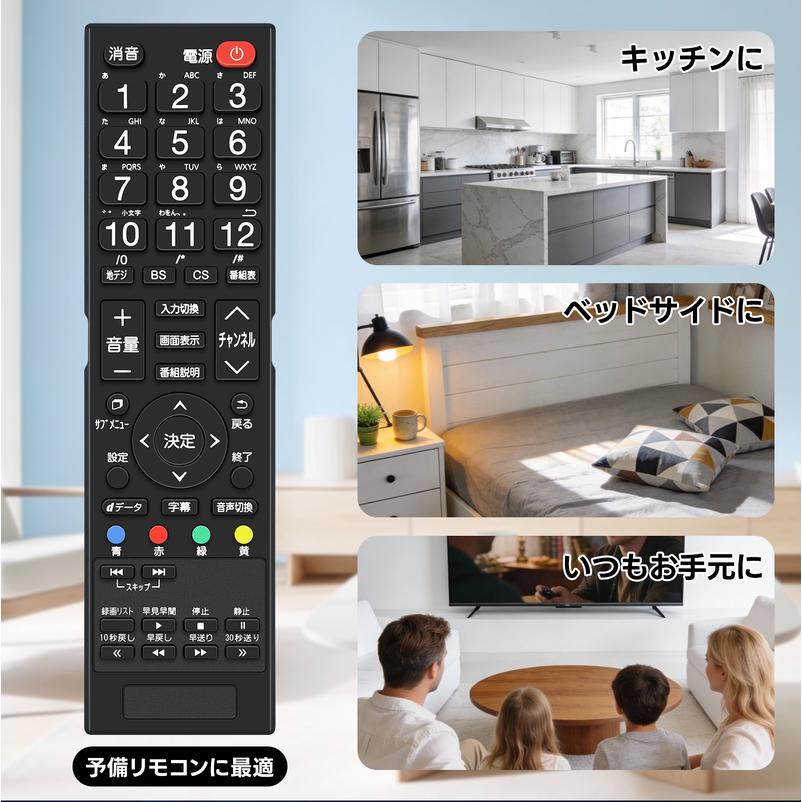 AVTVA Simplus シンプラス用のテレビリモコン SP-43TVD-01対応 : TK