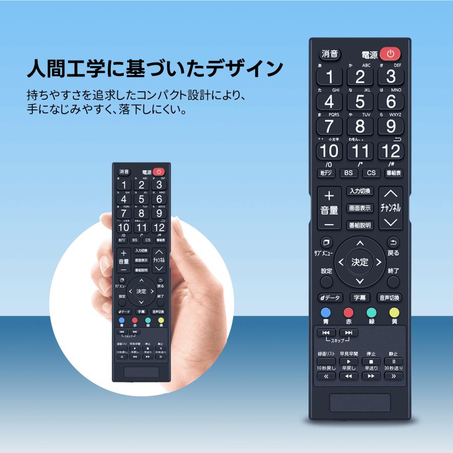 AVTVA テレビリモコン J-MX100RC for MAXZEN マクスゼン 交換リモコン