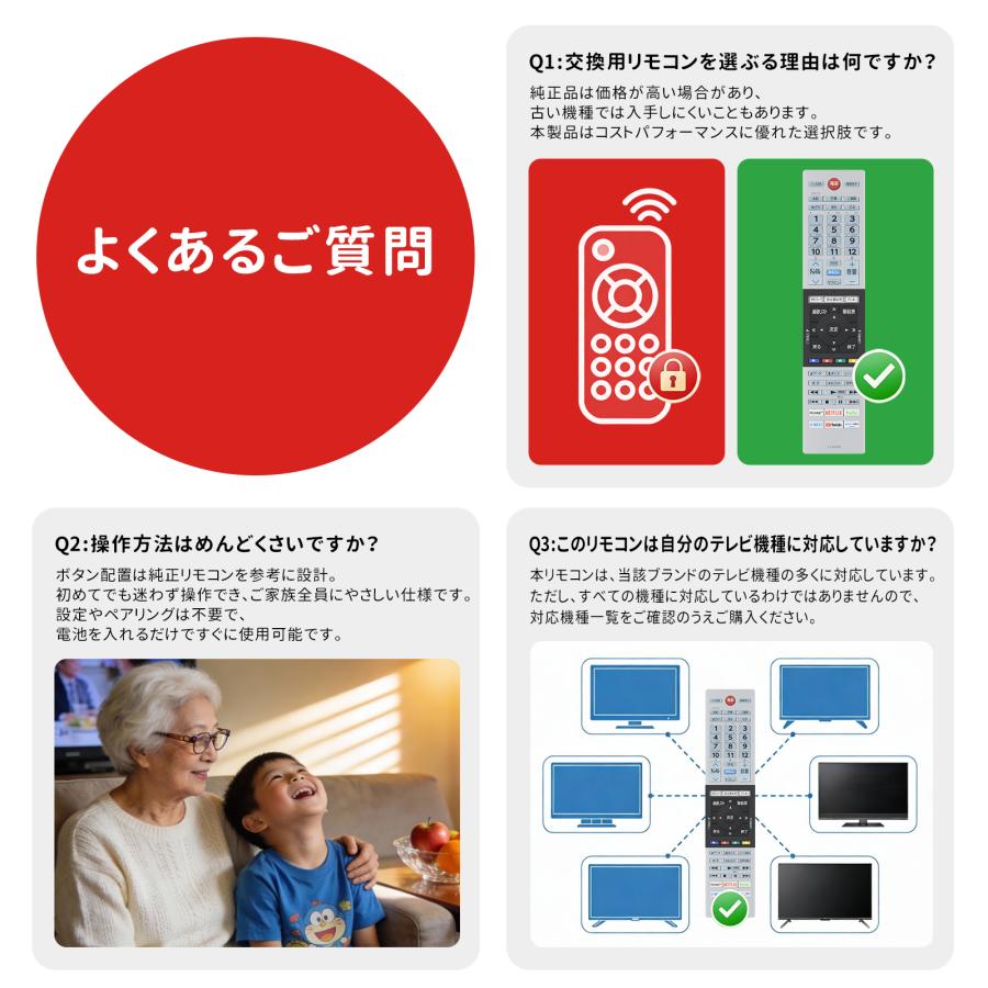 AVTVA CT-90490 TOSHIBA 東芝 用の テレビリモコン 50Z740X 55Z740X