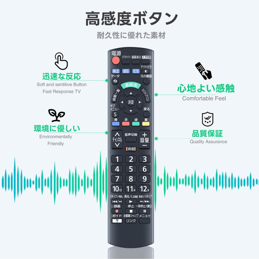 AVTVA N2QAYB001091 Panasonic パナソニック 用の テレビリモコン