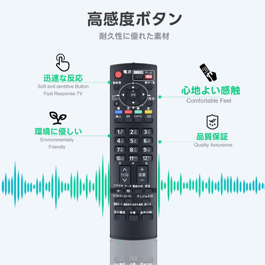 AVTVA N2QAYB000317 Panasonic パナソニック 用の テレビリモコン CATV