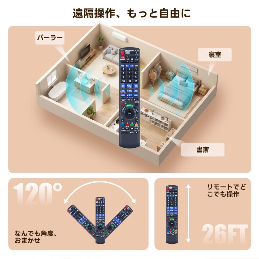 AVTVA DVDレコーダーリモコン N2QAYB001292 for パナソニック