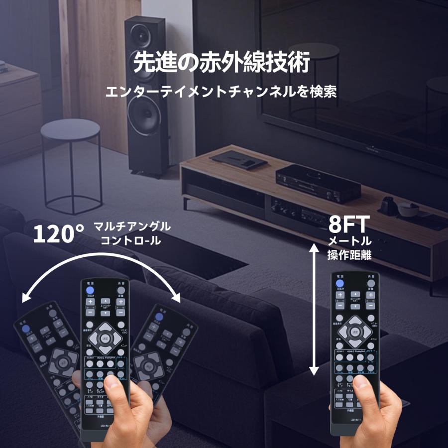 AVTVA LCD-RC11 I-O DATA 用の テレビリモコン ゲーミングモニター