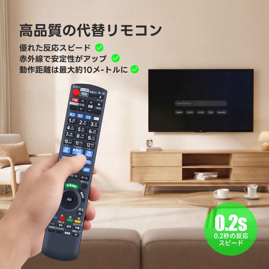 AVTVA DVDレコーダーリモコン N2QAYB001268 for パナソニック