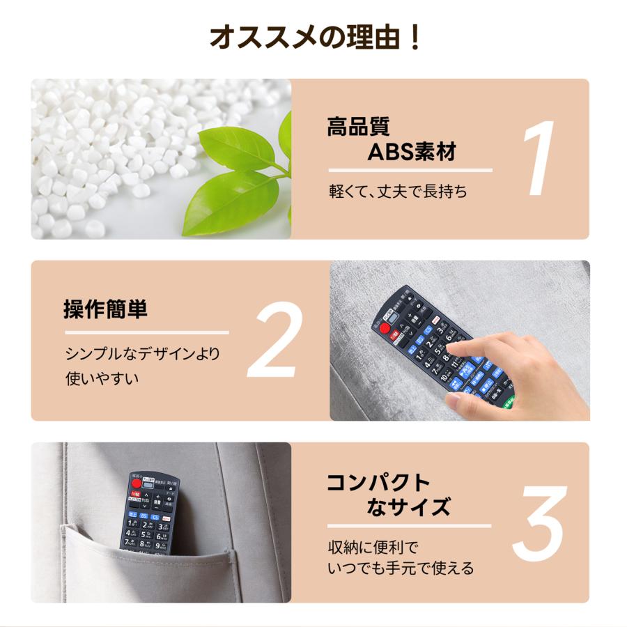 AVTVA DVDレコーダーリモコン N2QAYB001268 for パナソニック