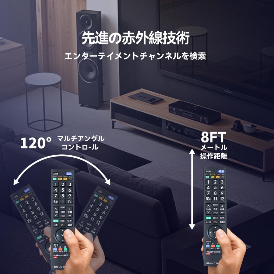 AVTVA RL20105 Mitsubishi 三菱 用の テレビリモコン LCD-19LB6 LCD