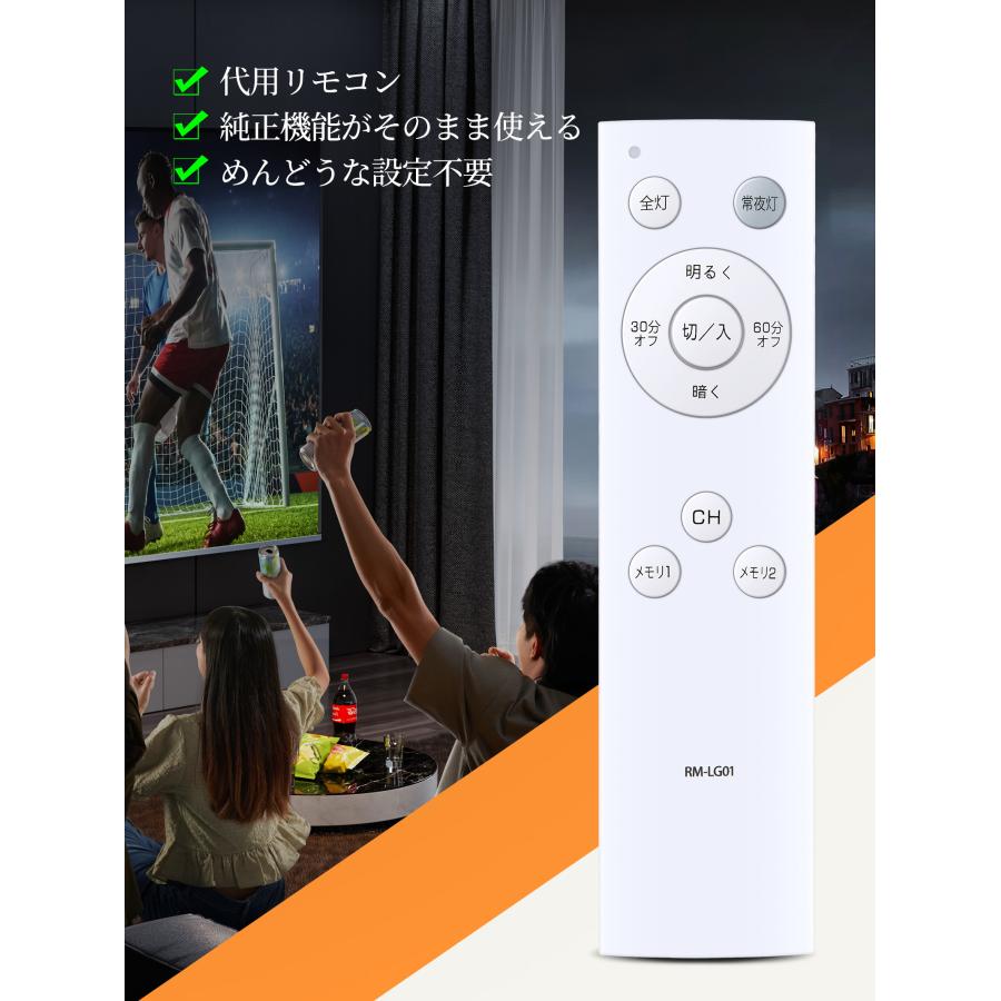 AVTVA RM-LG01 YAMAZEN 用の LEDシーリングライトリモコン LC-G06 LC