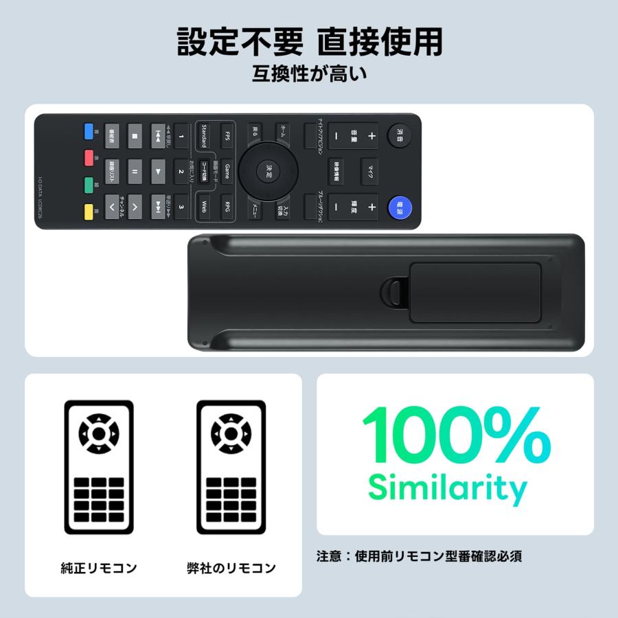 AVTVA LCDRC26 I-O DATA用のテレビリモコン ゲーミングモニター