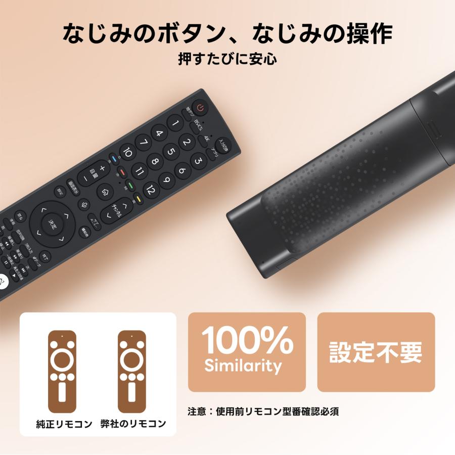 AVTVA ERF3B46H Hisense ハイセンス用のテレビリモコン 音声認識機能
