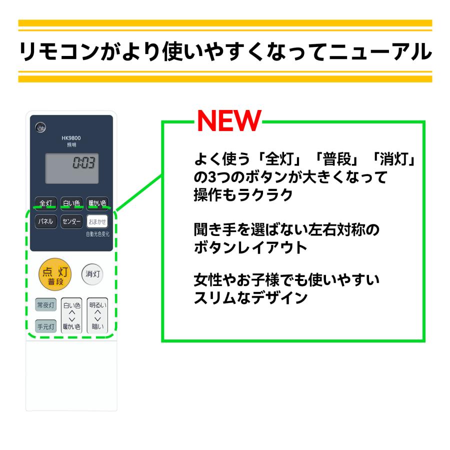 AVTVA HK9800 HK9800MM Panasonic 用の シーリングライトリモコン HH