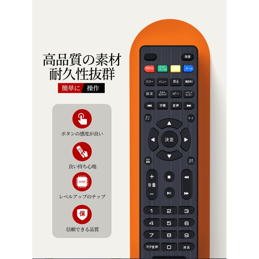 AVTVA DIDAR 用の DVDプレーヤーリモコン ポータブルDVDプレーヤー EVP