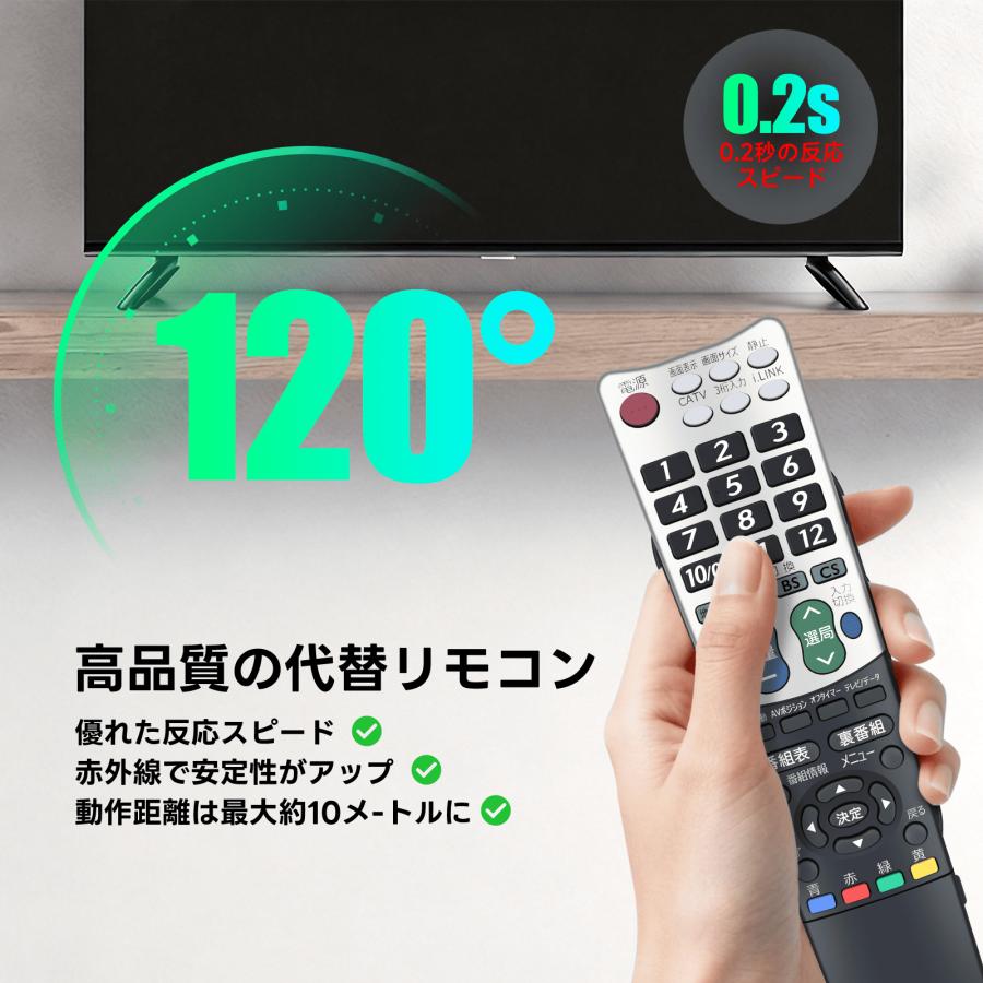 AVTVA GA696WJSA SHARP シャープ用のテレビリモコン LC-32GX5 LC-32GH5