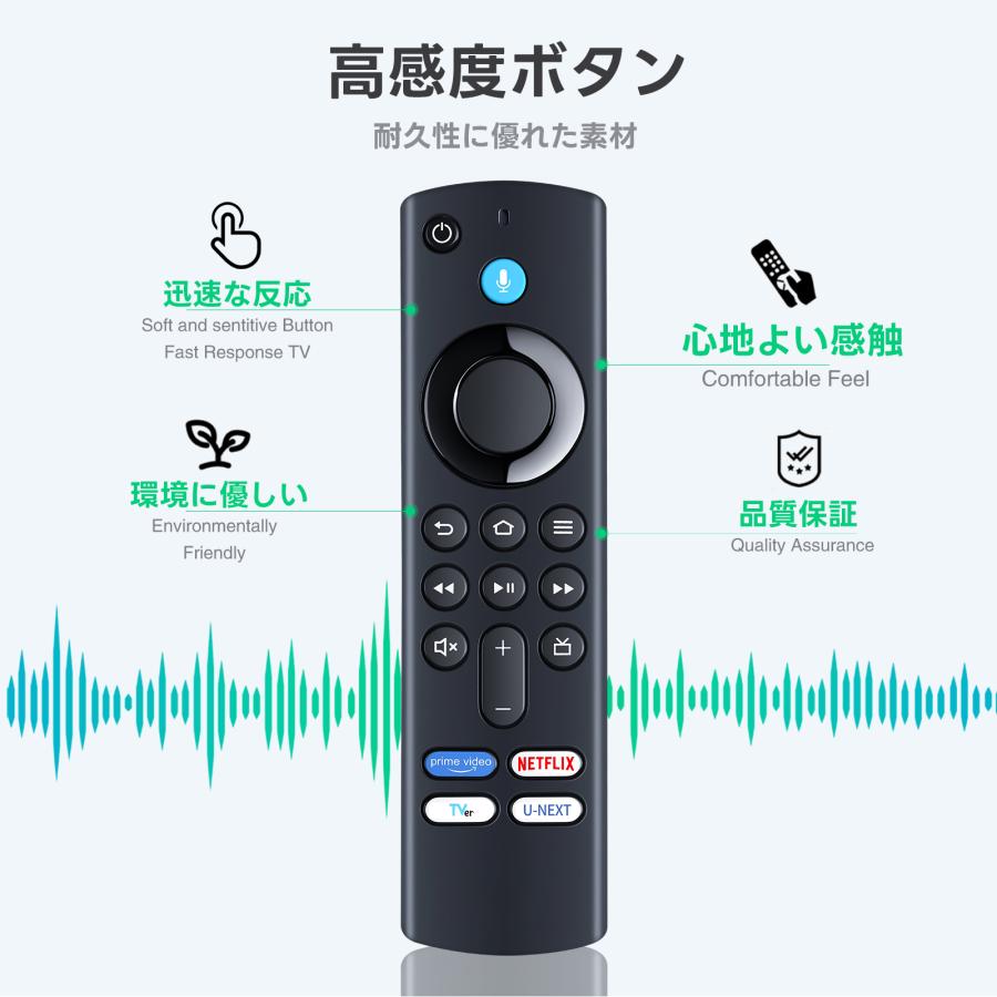 AVTVA fire tv stick Alexa 用の テレビリモコン 音声認識リモコン U