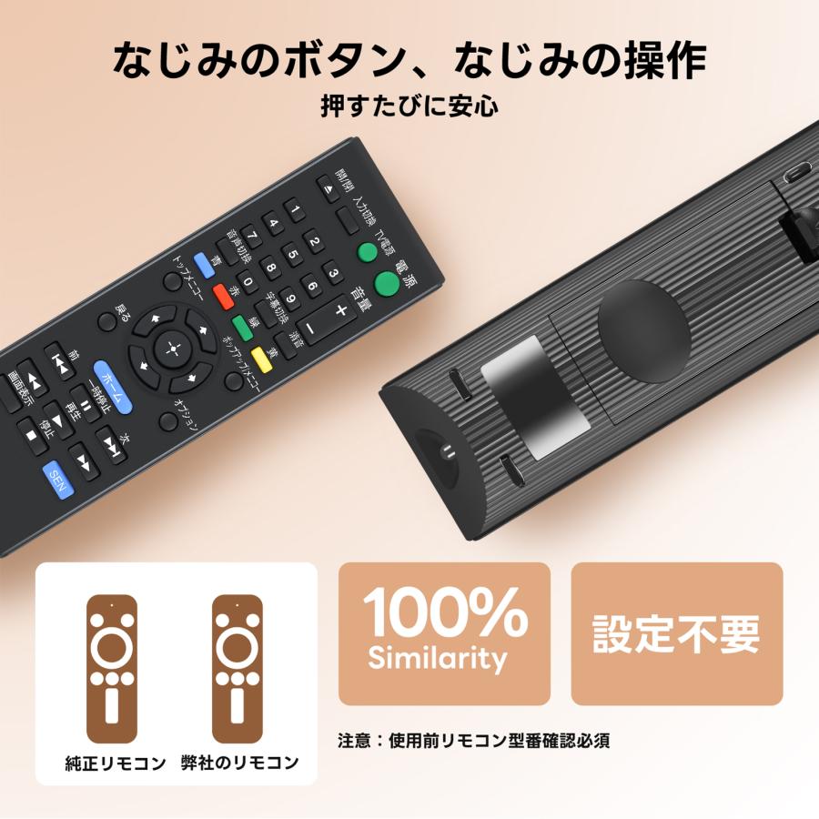 AVTVA RMT-B119J ソニー SONY用のブルーレイプレーヤーリモコン BDP