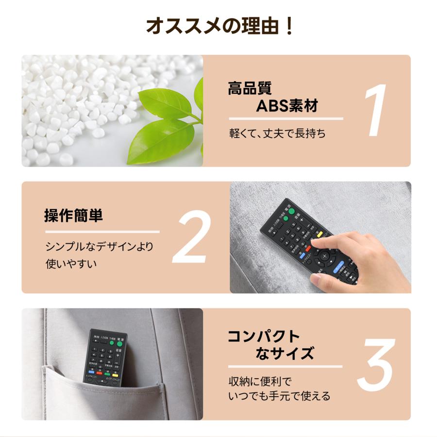 AVTVA RMT-B119J ソニー SONY用のブルーレイプレーヤーリモコン BDP