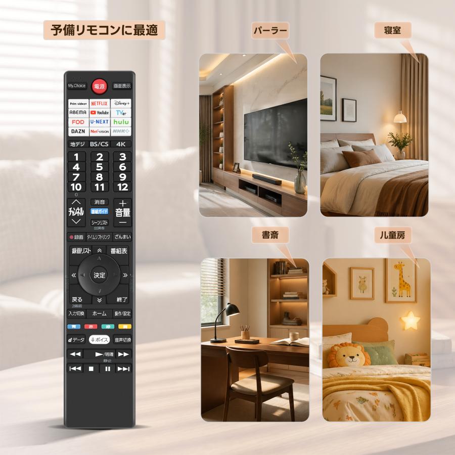 AVTVA CT-90507 ERF3G48T 東芝用のテレビリモコン 音声機能付き