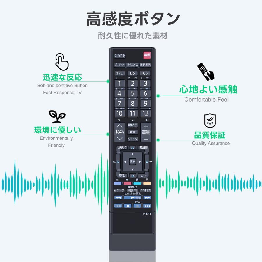 AVTVA テレビリモコン CT-90348 for 東芝 TOSHIBAリモコン レグザ