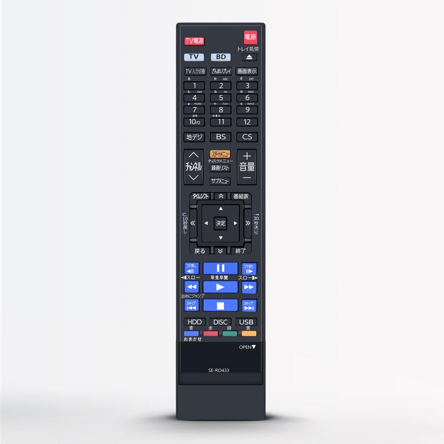 AVTVA SE-R0433 Toshiba 東芝 用の レコーダーリモコン REGZAリモコン