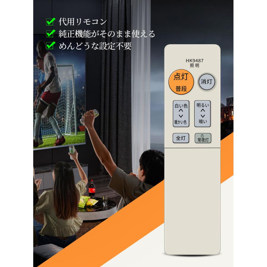 AVTVA HK9487 Panasonic 用の シーリングライトリモコン HK9487MM HH