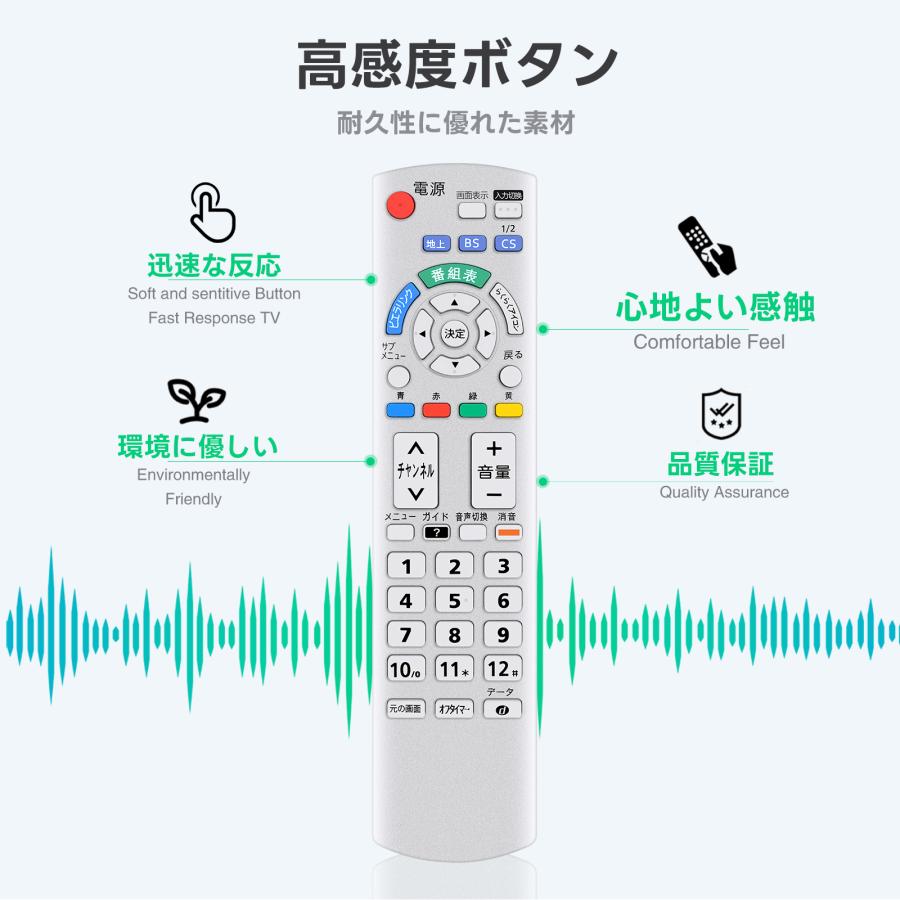 AVTVA N2QAYB000569 パナソニック Panasonic 用の テレビリモコン TH