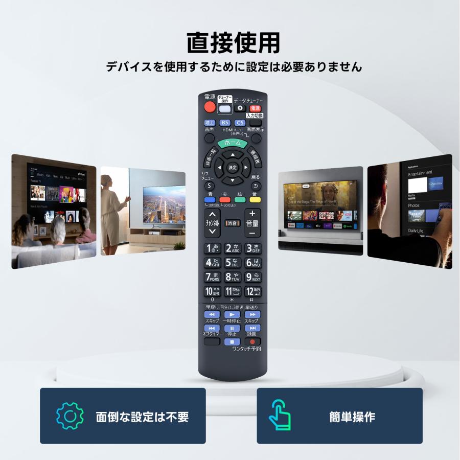 AVTVA N2QAYB001151 Panasonic パナソニック 用の テレビリモコン