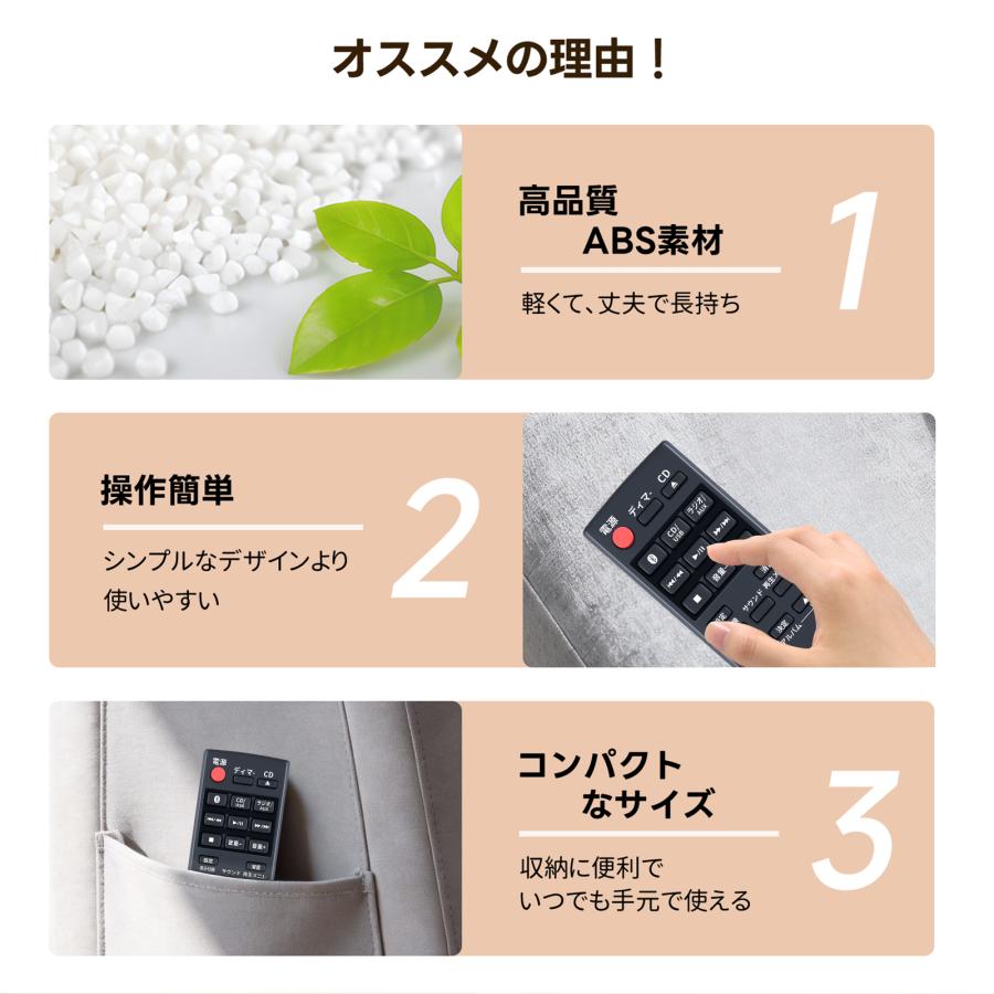 AVTVA N2QAYB000947 パナソニック用のミニコンポリモコン SC-HC300-K