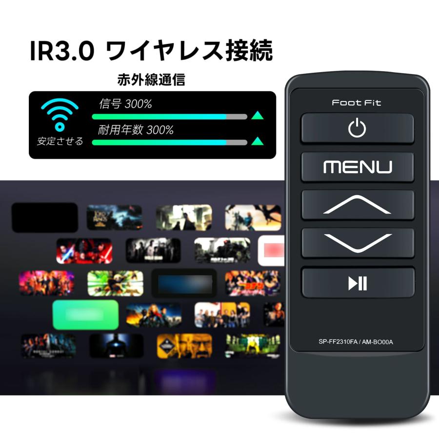 AVTVA SP-FF2310FA用のMTG SIXPADリモコン フットフィット 2リモコン