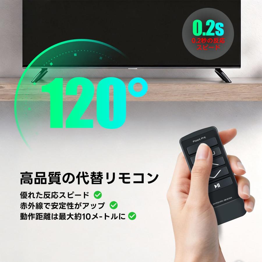 AVTVA SP-FF2310FA用のMTG SIXPADリモコン フットフィット 2リモコン