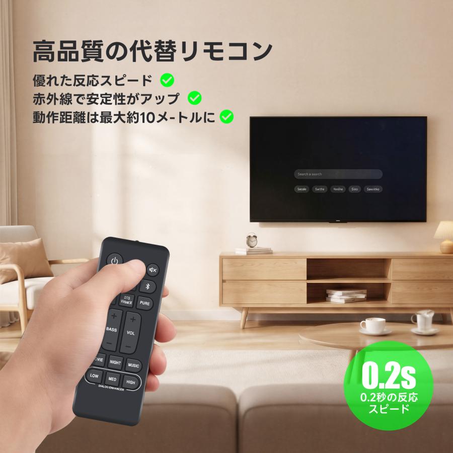 AVTVA RC-1236 Denon デノン用のサウンドバーリモコン DHT-S216H