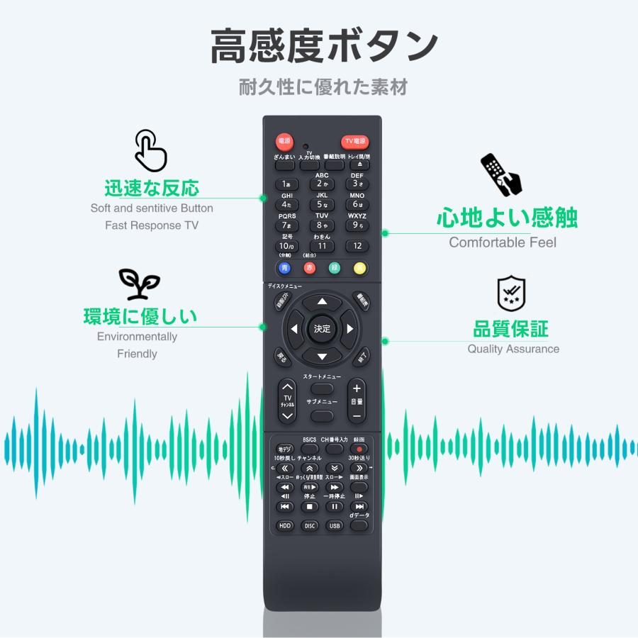 AVTVA SE-R0462 TOSHIBA 東芝 用の ブルーレイレコーダーリモコン