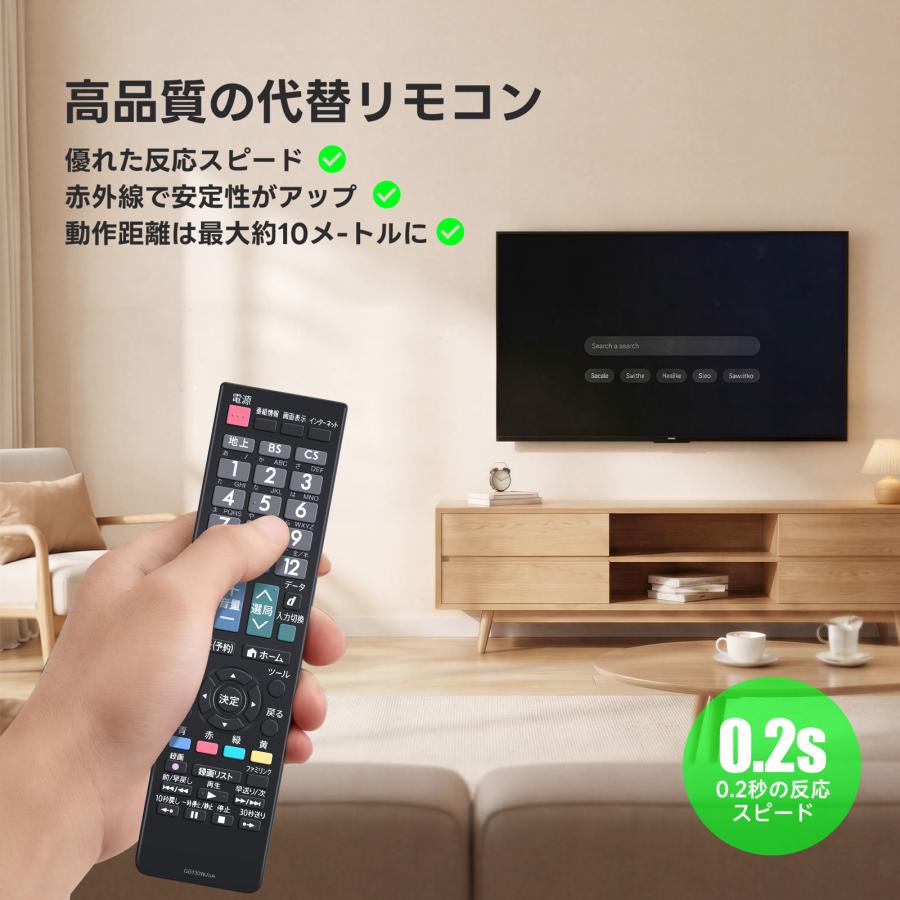 AVTVA GB130WJSA SHARP シャープ用のテレビリモコン LC-52DX3 LC-46LB3