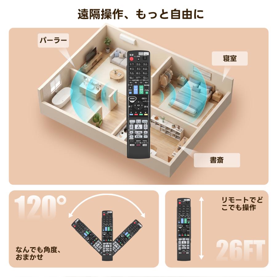 AVTVA GB160PA シャープ SHARP用のブルーレイレコーダーリモコン BD