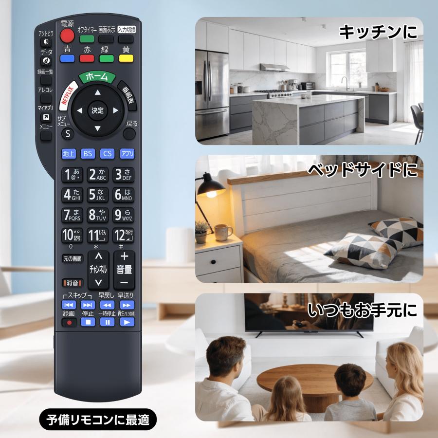 AVTVA N2QBYB000045 パナソニック Panasonic用のテレビリモコン TH