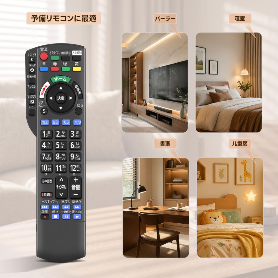 AVTVA N2QBYB000045 パナソニック Panasonic用のテレビリモコン TH