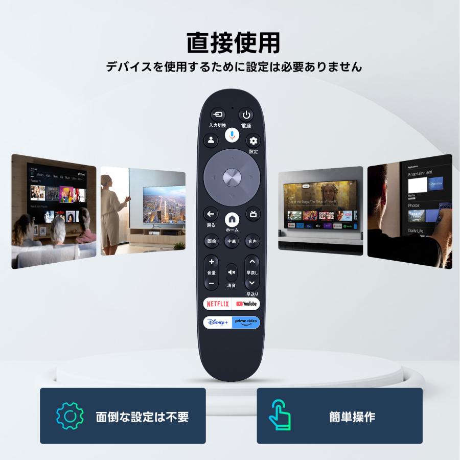 AVTVA GEO 用の チューナーレスリモコン ゲオオリジナルモデル 50V型4K