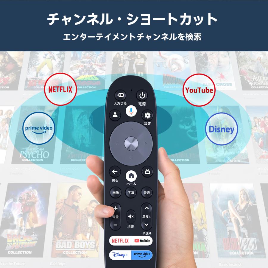 AVTVA GEO 用の チューナーレスリモコン ゲオオリジナルモデル 50V型4K