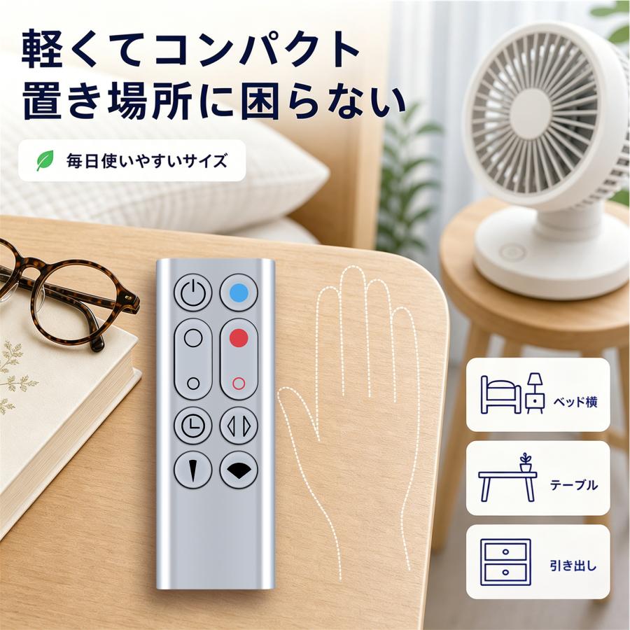AVTVA HP00 HP01 ダイソン用の扇風機リモコン 空気清浄機ファン用 暖房