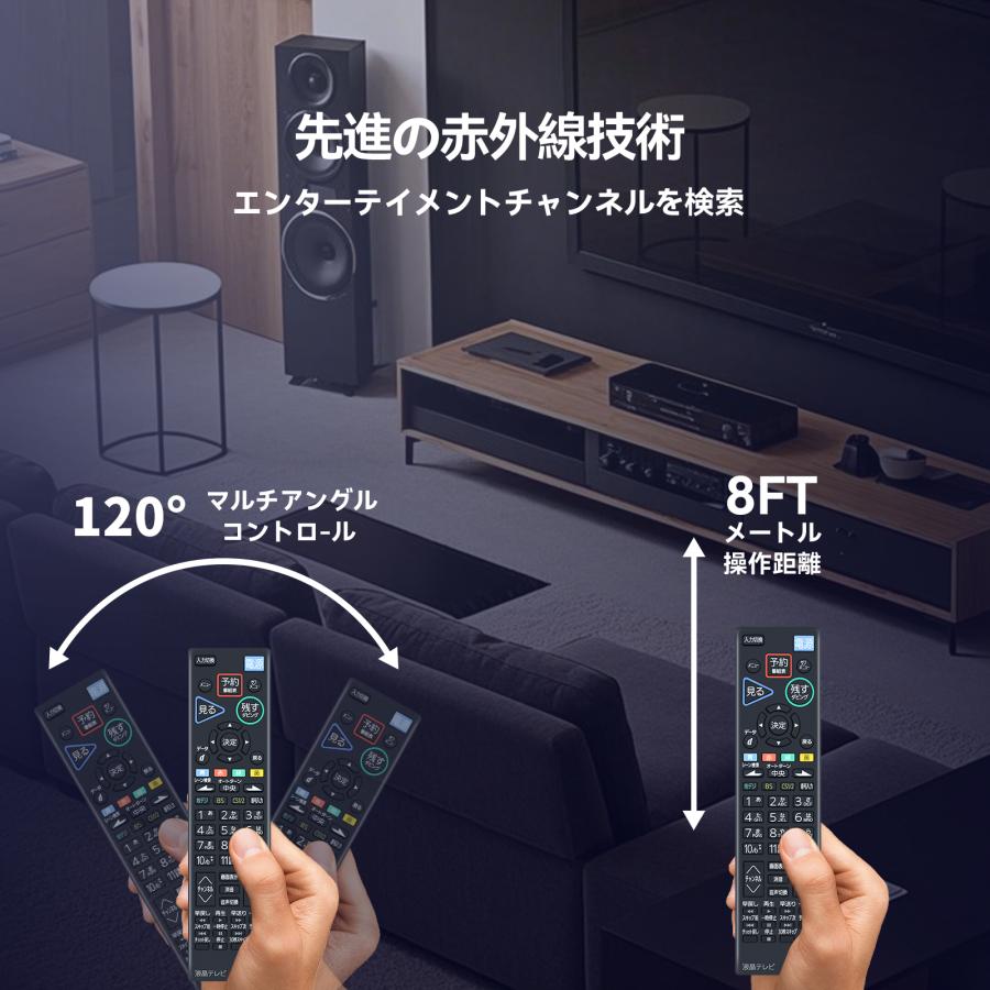 AVTVA RL21201 Mitsubishi 用の テレビリモコン LCD-32BT3A LCD-40BT3A