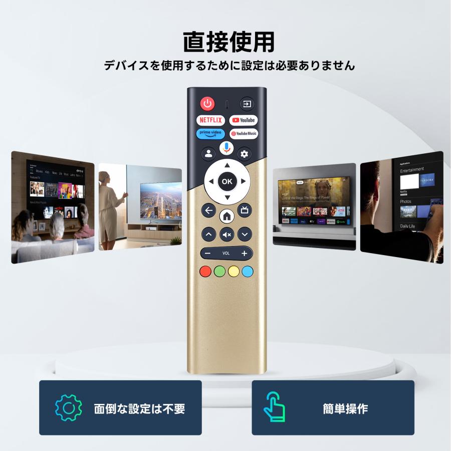 AVTVA DOSHISHA 用の テレビリモコン 音声認識機能つき TL-2402FHD TL