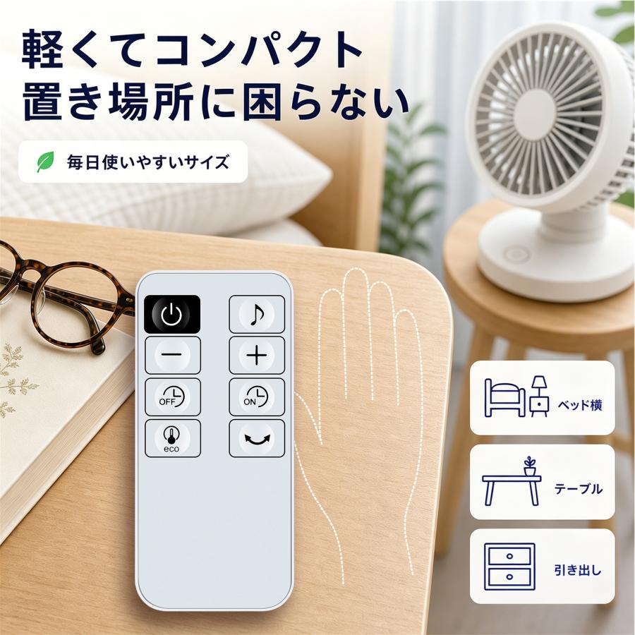AVTVA YAMAZEN 山善用の扇風機リモコン ファンリモコン ALX-AJD30(W