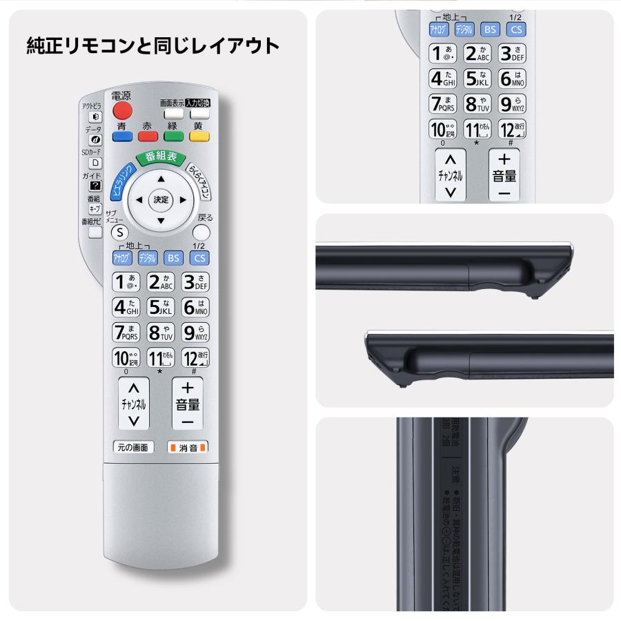 AVTVA N2QAYB000201 パナソニック 用の テレビリモコン TH-20LX80-S TH