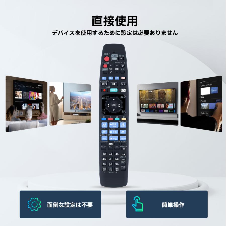 AVTVA N2QBYB000048 パナソニック 用の レコーダーリモコン 音声機能