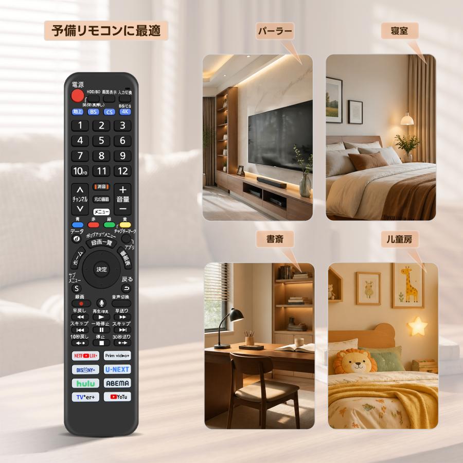 AVTVA N2QBYA000076 パナソニック Panasonic用のテレビリモコン TH