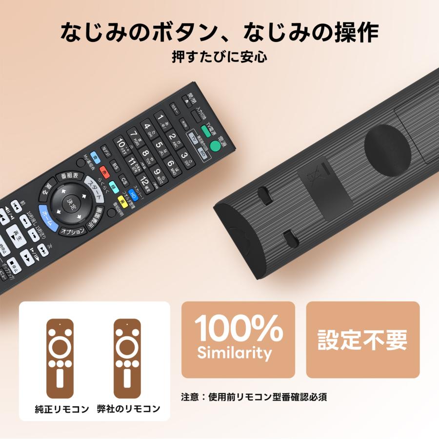 AVTVA RMT-B010J ソニー用のブルーレイレコーダーリモコン 交換
