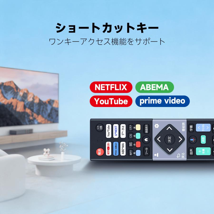 AVTVA MAXZEN マクスゼン用のテレビリモコン 音声認識機能つき