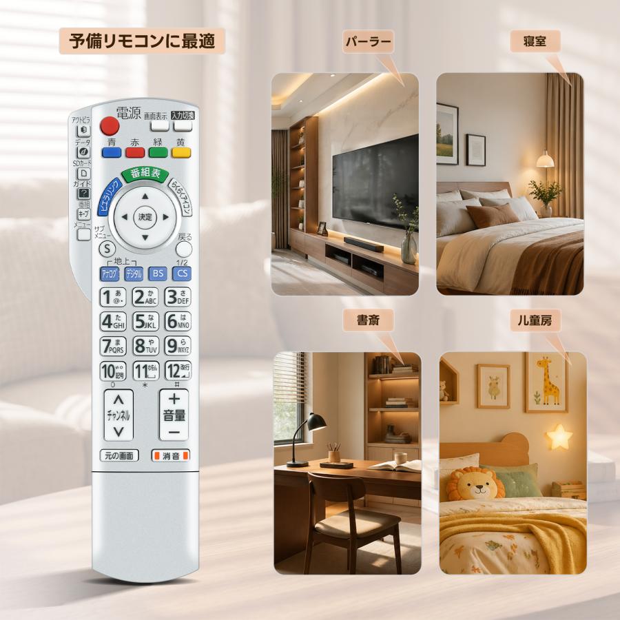 AVTVA N2QAYB000324 パナソニック用のテレビリモコン TH-L17X1 TH