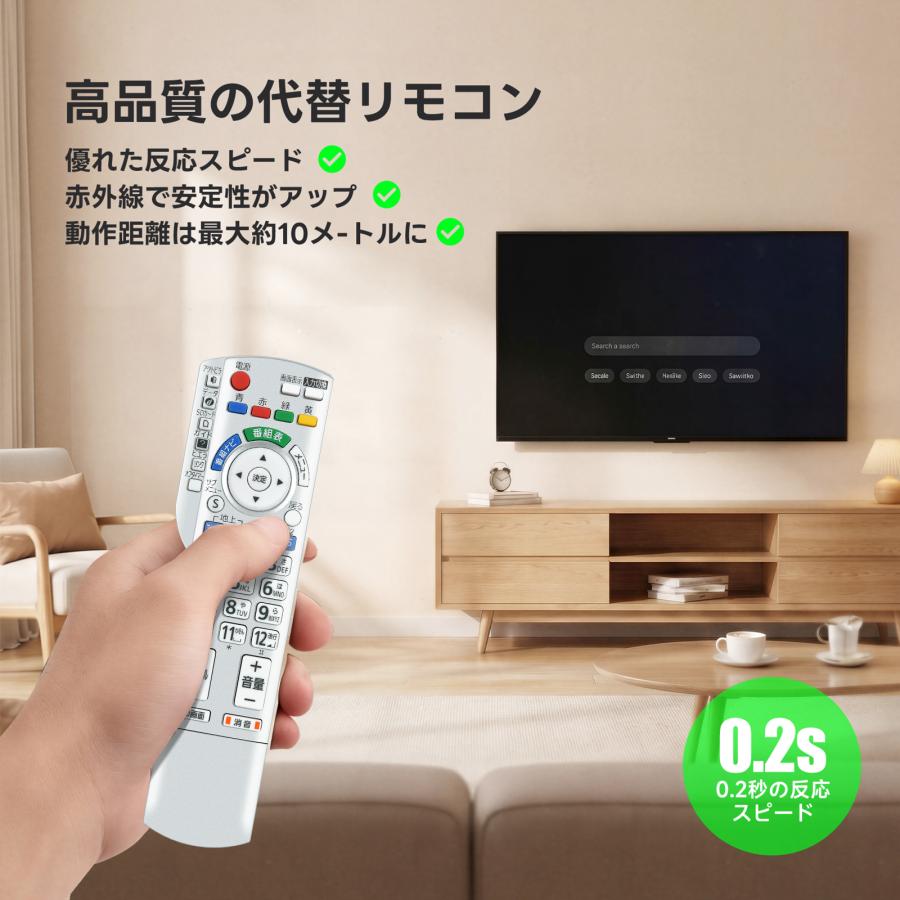 AVTVA N2QAYB001080 パナソニック用のテレビリモコン TH-42PZ70 TH