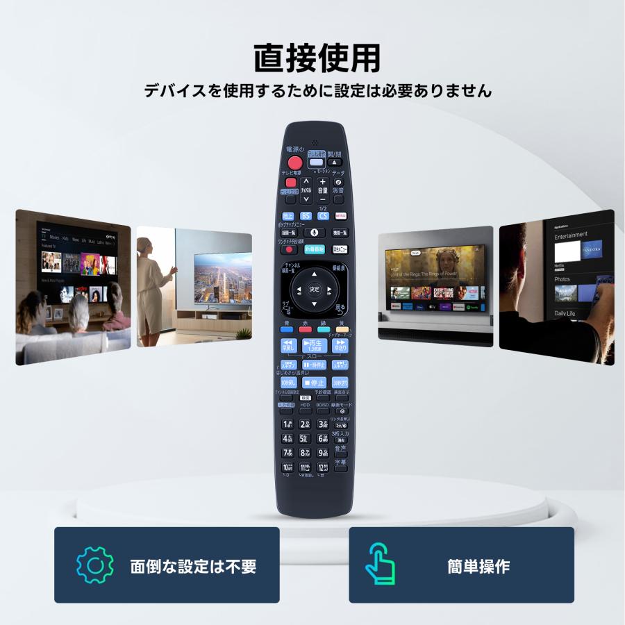 AVTVA N2QBYB000043 パナソニック 用の レコーダーリモコン 音声機能