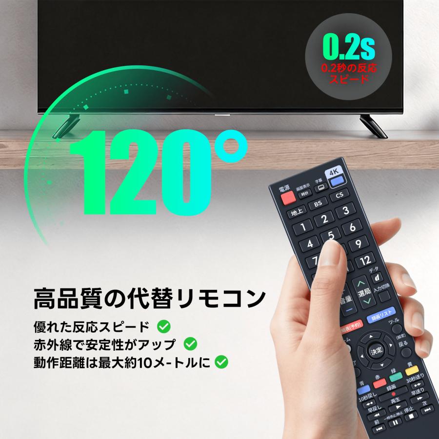 AVTVA AN-52RC3 SHARP シャープ用のテレビリモコン アクオスリモコン