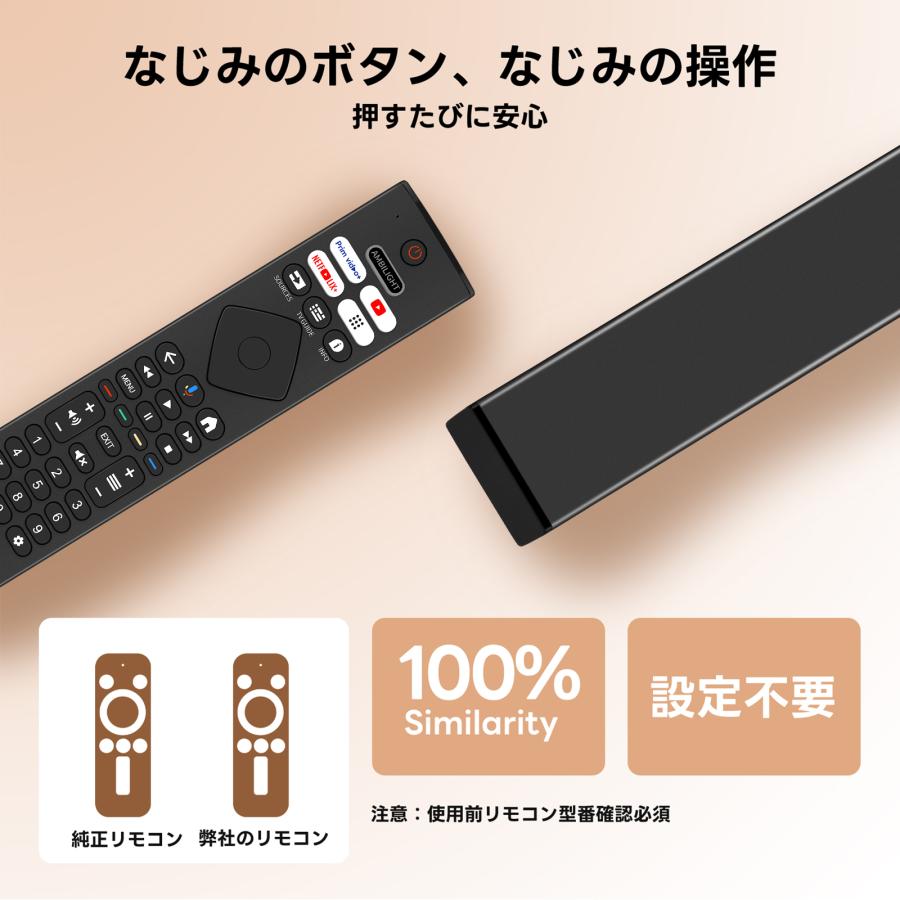 AVTVA PHH6569 Philips用のチューナーレステレビリモコン 音声機能付き